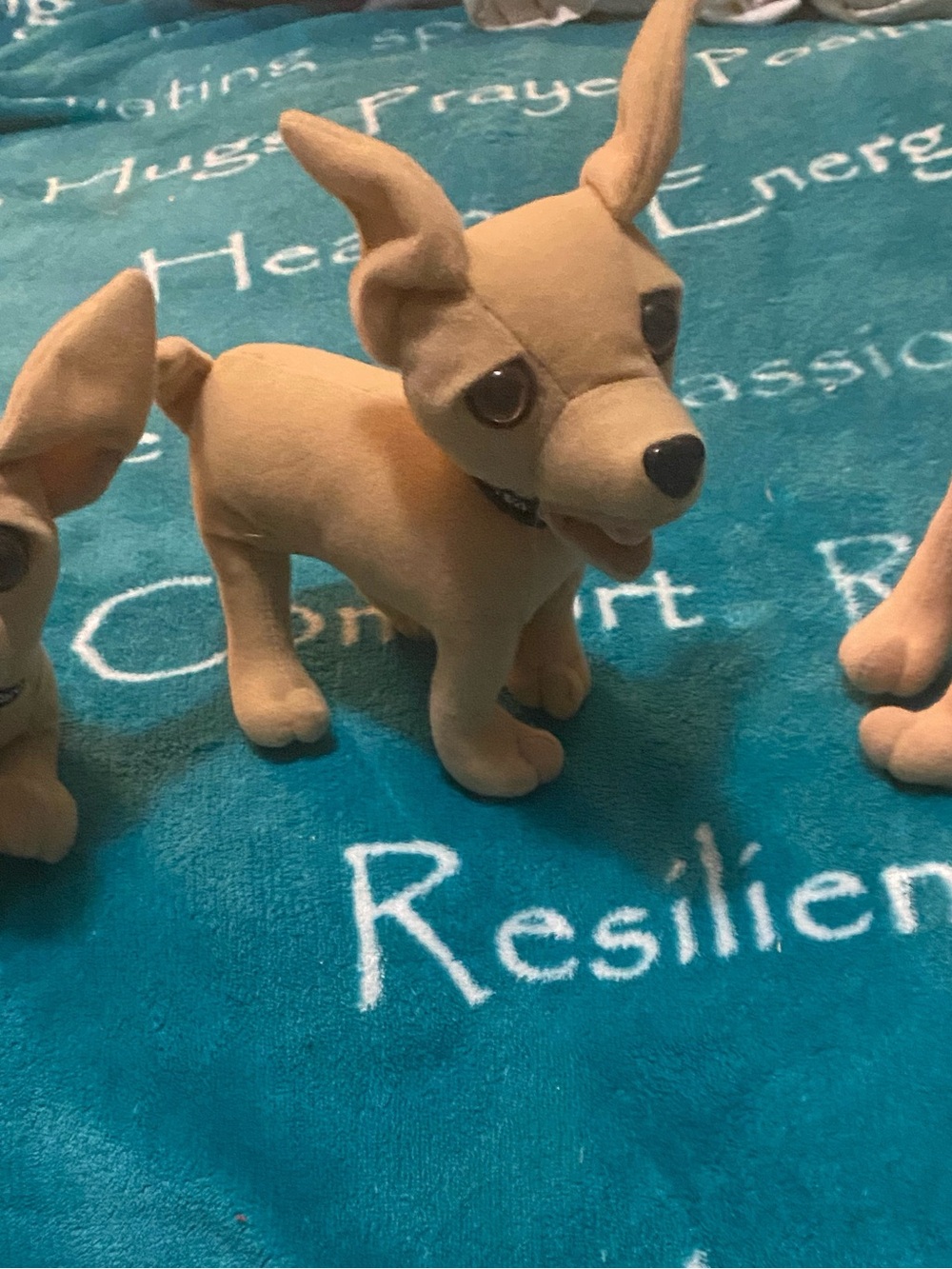 3 Taco Bell 90’s Tan Plush Chihuahua Stuffed Animals. no sound.